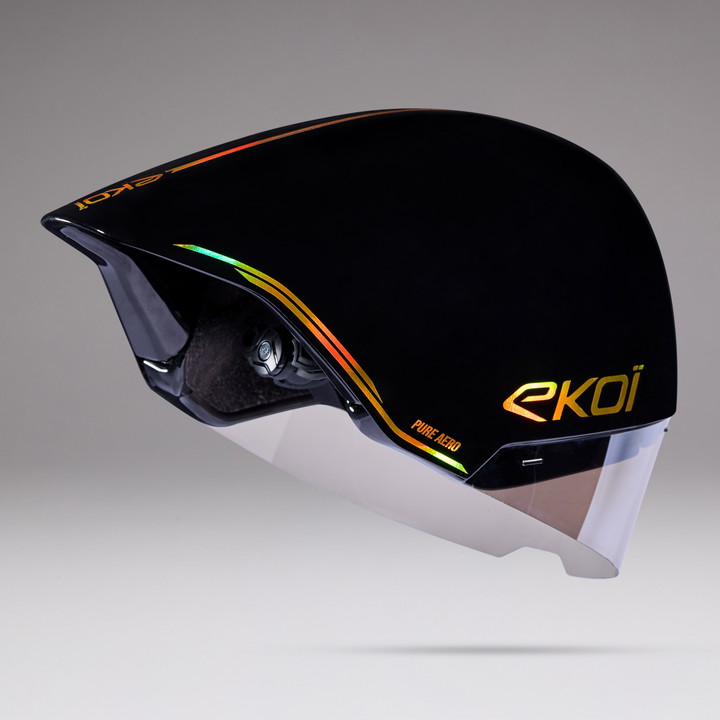 Casque EKOI Racing PURE AERO LTD LINE Cat2  Noir Holo Gold