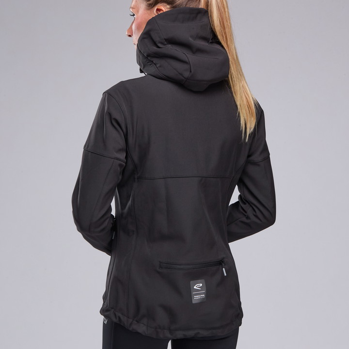 Thermisch damesjack waterafstotend EKOI Perf SOFTSHELL Zwart