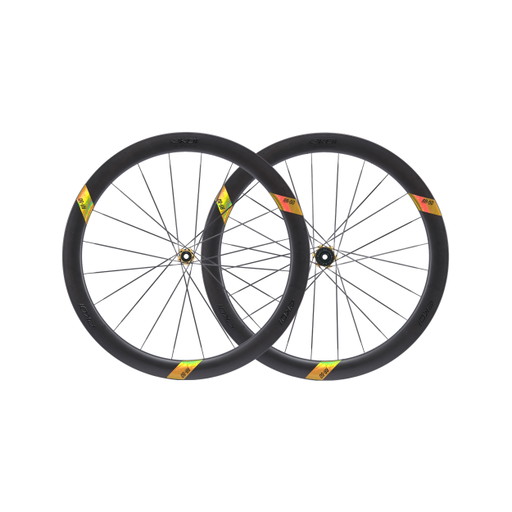 Juego de Ruedas EKOI Racing RR-50 AEROLIGHT CARBON GOLD LTD con buje SHIMANO dorado
