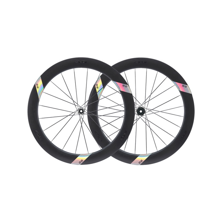 Paire de Roues EKOI Racing RR-50 AEROLIGHT CARBON SILVER LTD moyeu silver SHIMANO