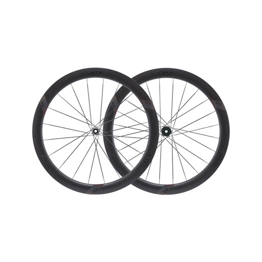 Hjulsät EKOI RR-50 AEROLIGHT CARBON BLACK LTD med SHIMANO silver-nav