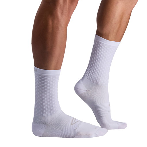 Calcetines EKOI Perf AERO FASTER LINE 18 cm Blancos