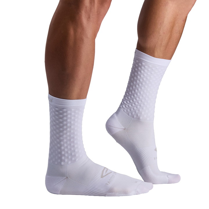 Chaussettes EKOI Perf  AERO FASTER LINE  18 cm Blanches