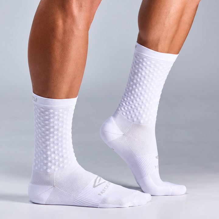 Chaussettes EKOI Perf  AERO FASTER LINE  18 cm Blanches