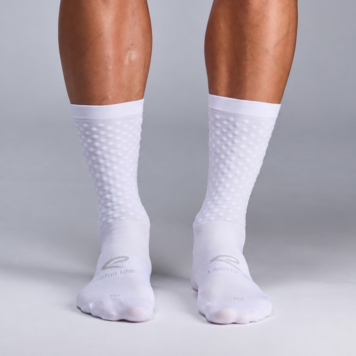 Chaussettes EKOI Perf  AERO FASTER LINE  18 cm Blanches