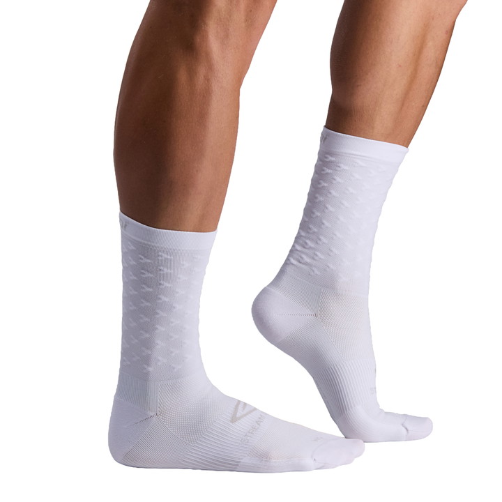 Chaussettes EKOI Perf  AERO STREAM LINE 18 cm Blanches