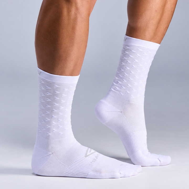 Chaussettes EKOI Perf  AERO STREAM LINE 18 cm Blanches