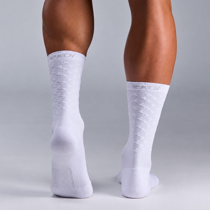 Chaussettes EKOI Perf  AERO STREAM LINE 18 cm Blanches