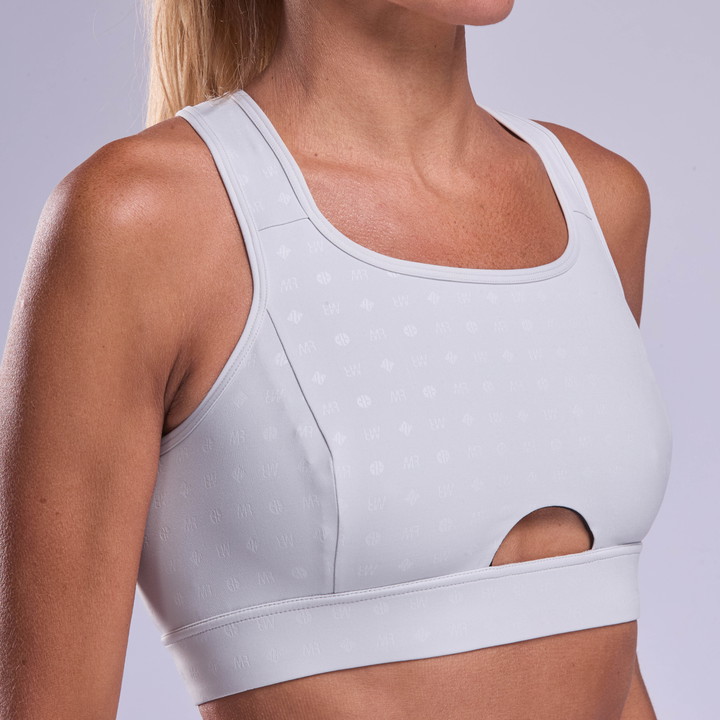 Brassière femme Maintien Modéré EKOI Racing x MARION ROUSSE Silver