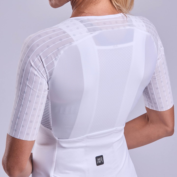 Maillot femme EKOI Racing x MARION ROUSSE OUTLAST Blanc