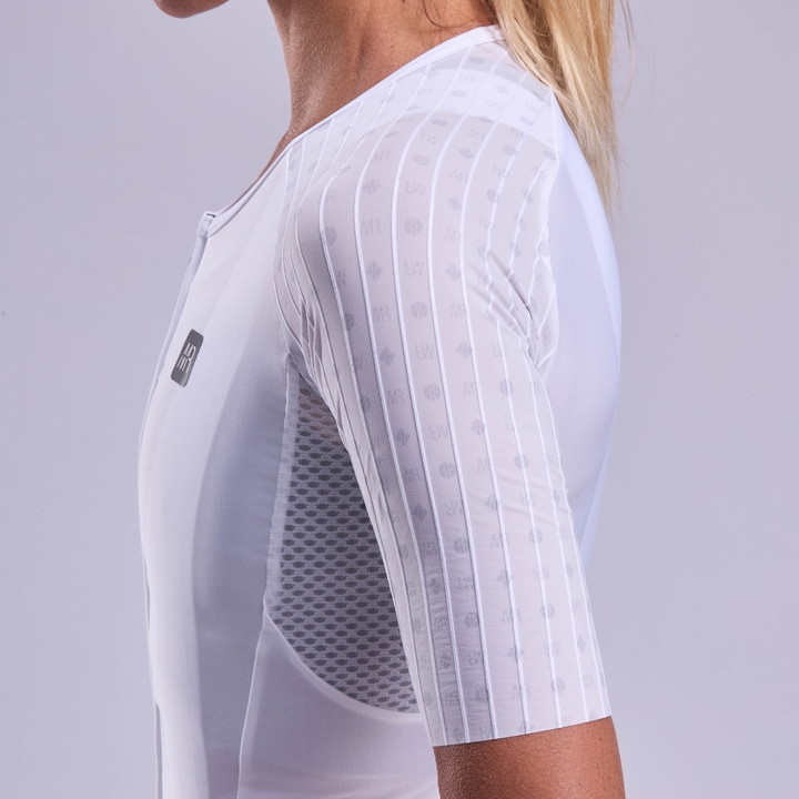 Maillot femme EKOI Racing x MARION ROUSSE OUTLAST Blanc