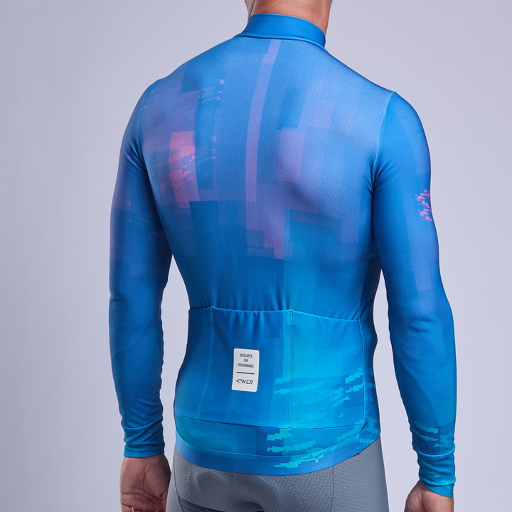 MAILLOT MANCHES LONGUES EKOI PERF CLIMB BLEU
