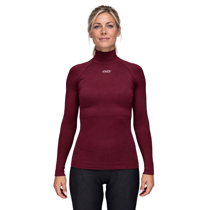 Sous maillot femme hiver EKOI PERF THERMO Bordeaux