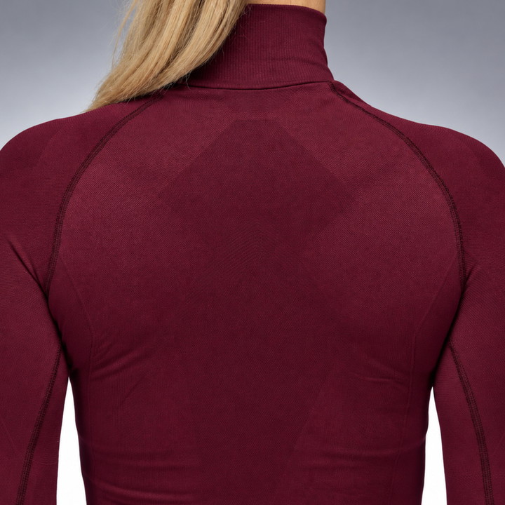Sous maillot femme hiver EKOI PERF THERMO Bordeaux