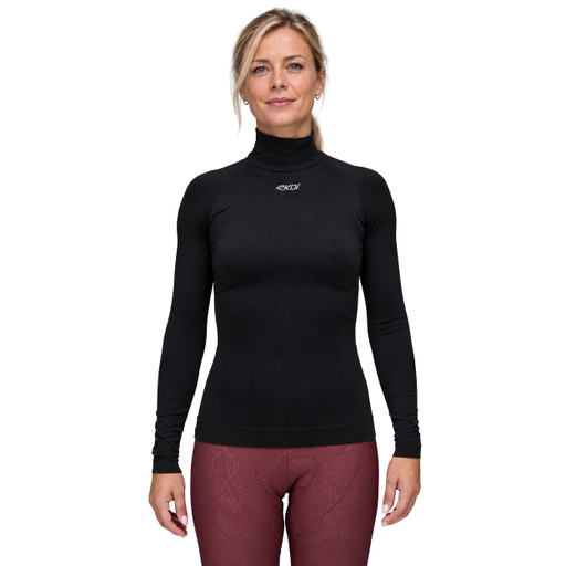 Camiseta interior mujer invierno EKOI PERF THERMO Negro