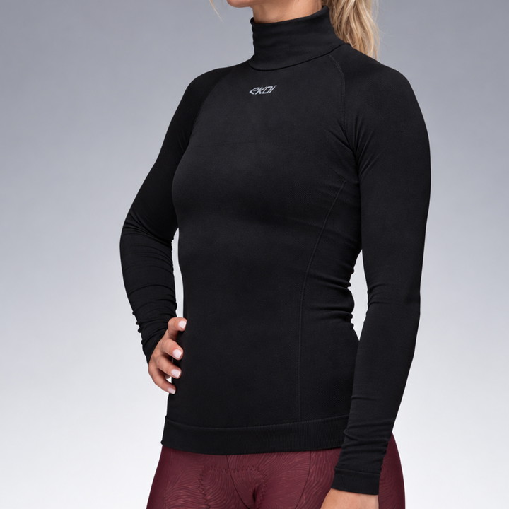 SOUS MAILLOT HIVER Femme EKOI PERF THERMO Noir