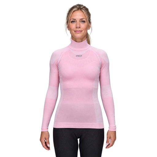 Camiseta interior de invierno para mujer EKOI PERF THERMO Rosa