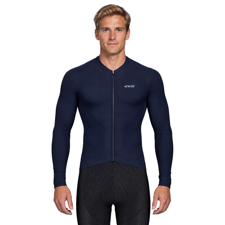 MAILLOT MANCHES LONGUES EKOI RACING SUPERSOFT  MARINE