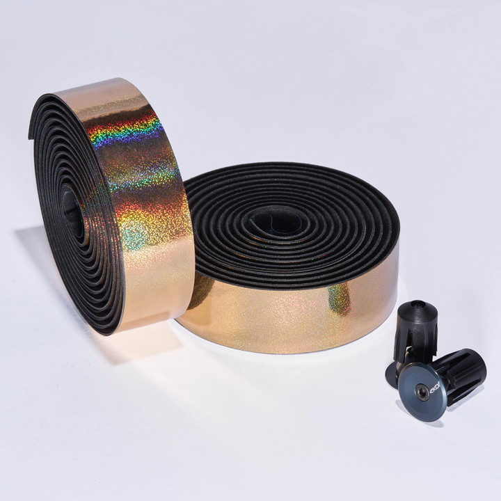 Omotávka řídítek EKOI HOLOGRAPHIC TAPE 3 mm Zlatá