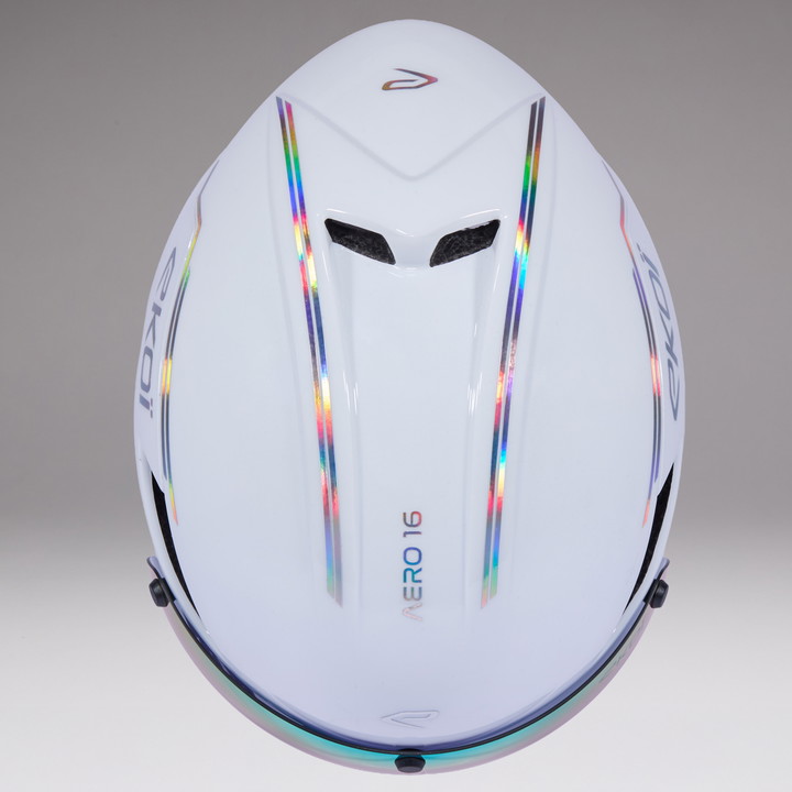 Casque EKOI Perf AERO16 LTD LINE Blanc Holo silver