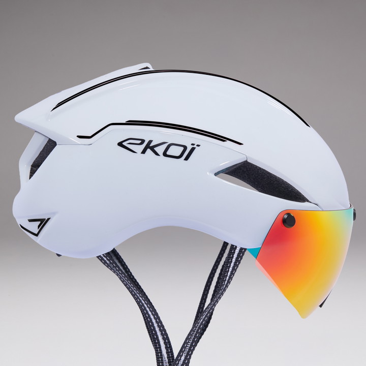 Casque EKOI Perf AERO16 LTD LINE Blanc Carbone