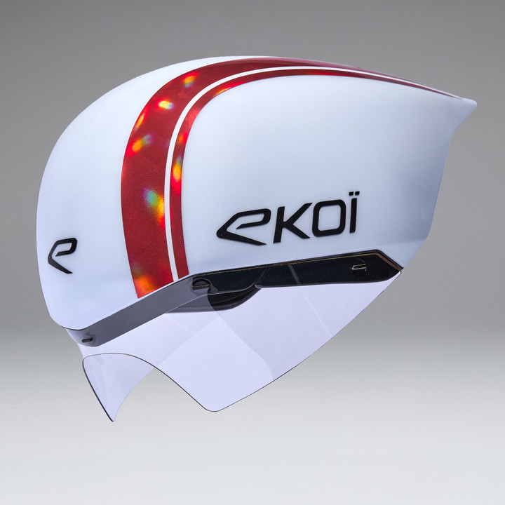 Ecran casque EKOI Racing PURE AERO avec découpe CLEAR Cat0