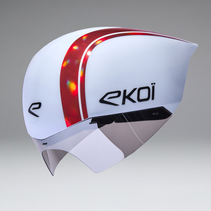 Ecran casque EKOI Racing PURE AERO avec découpe MIRROR Cat2