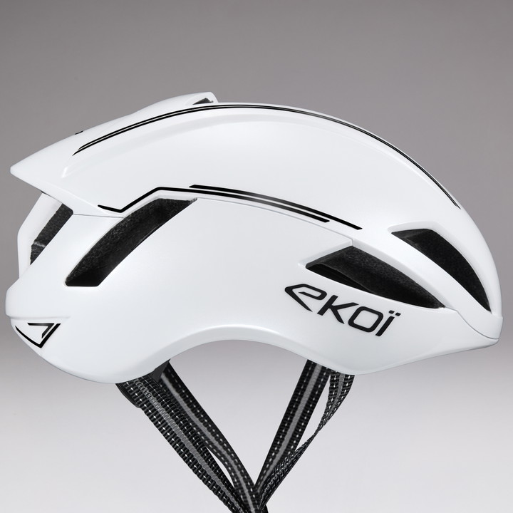 Casque EKOI Perf AERO14 ltd LINE Blanc Full Black