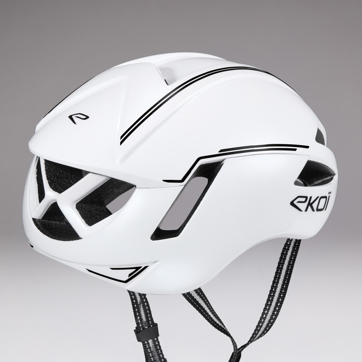 Casque EKOI Perf AERO14 ltd LINE Blanc Full Black