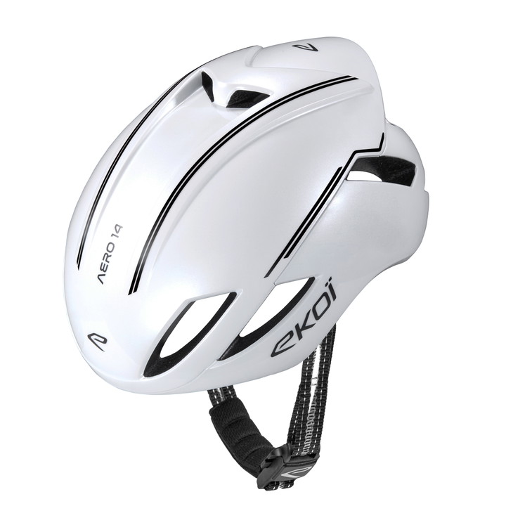 Casque EKOI Perf AERO14 ltd LINE Blanc Full Black