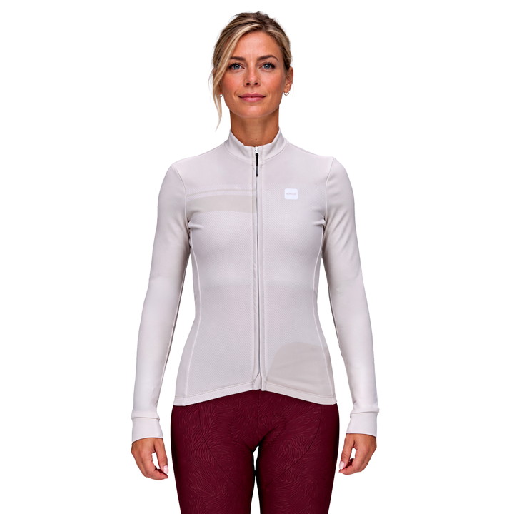 Women's long-sleeve jersey EKOI PERF STREAMLINE Cappuccino
