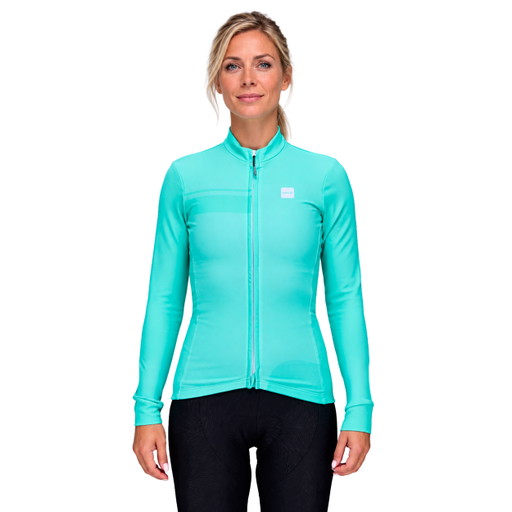 Women's long-sleeve jersey EKOI PERF STREAMLINE Lagoon