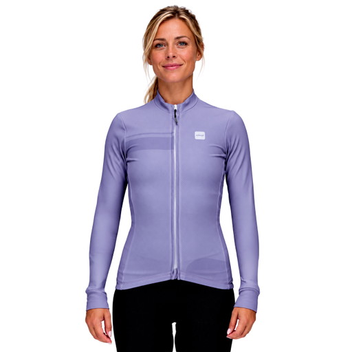 Women's long-sleeve cycling jersey EKOI PERF STREAMLINE Lilac