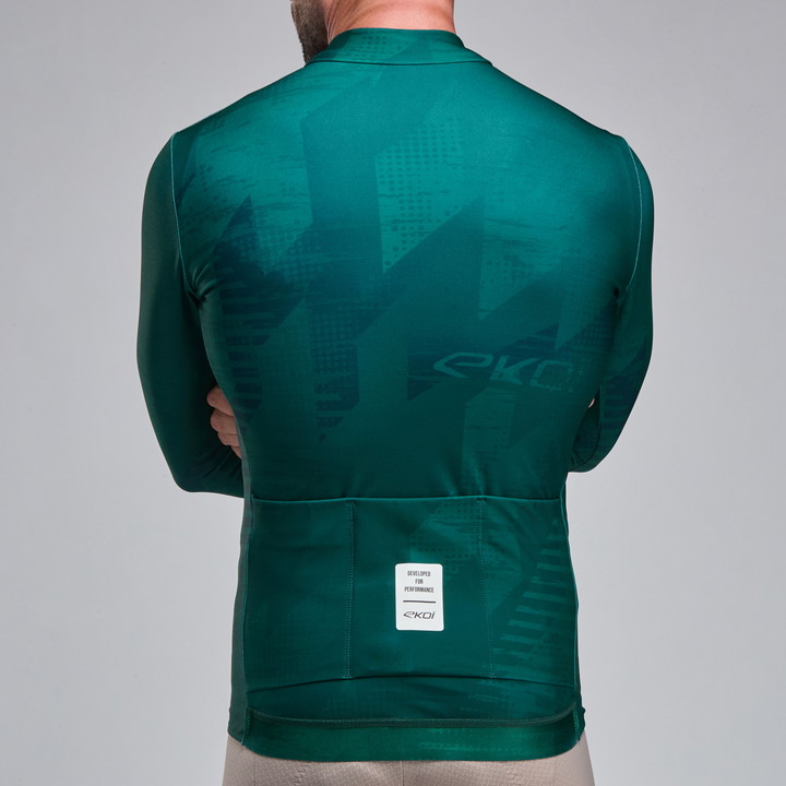 MAILLOT MANCHES LONGUES EKOI PERF ELITE  VERT FORET