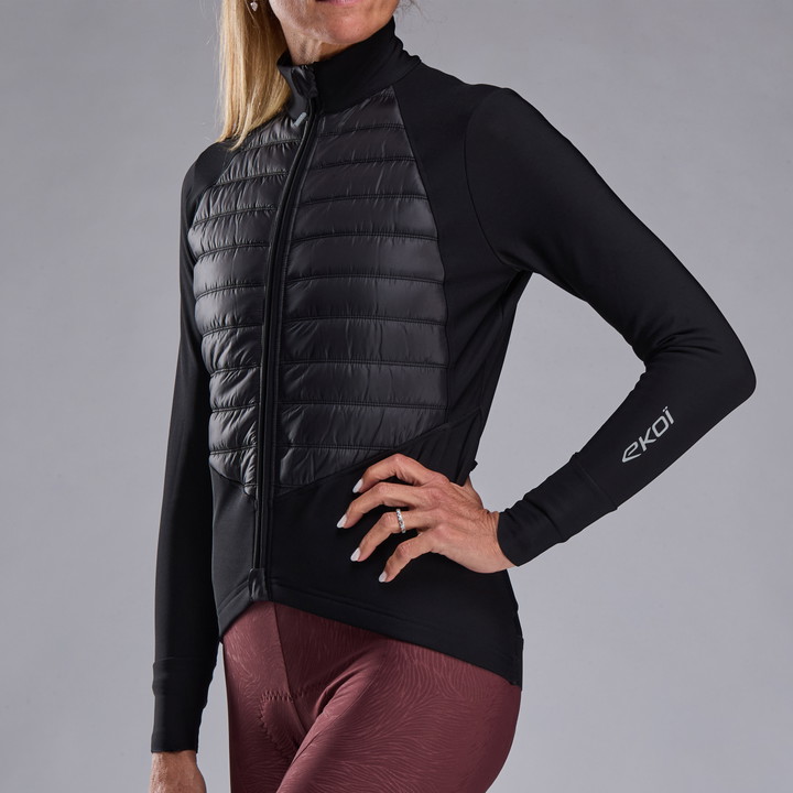 Veste thermique femme EKOI Perf ELEGANCE PRIMALOFT® Noire