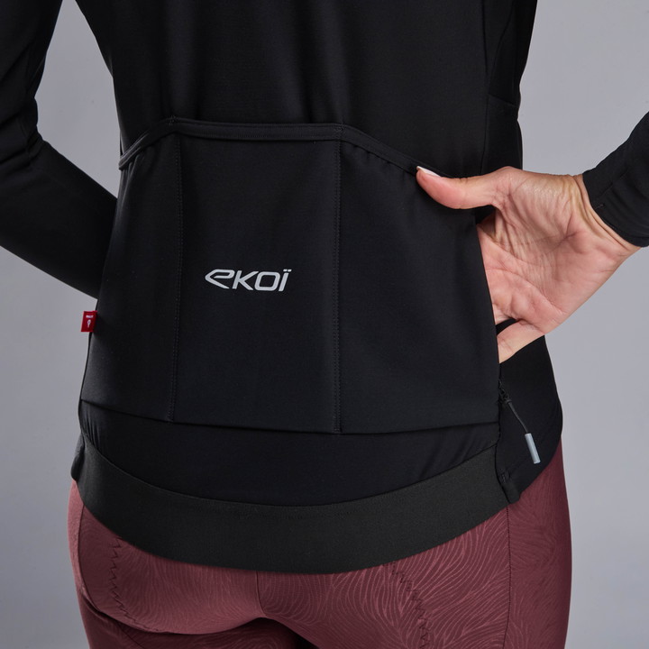 Veste thermique femme EKOI Perf ELEGANCE PRIMALOFT® Noire