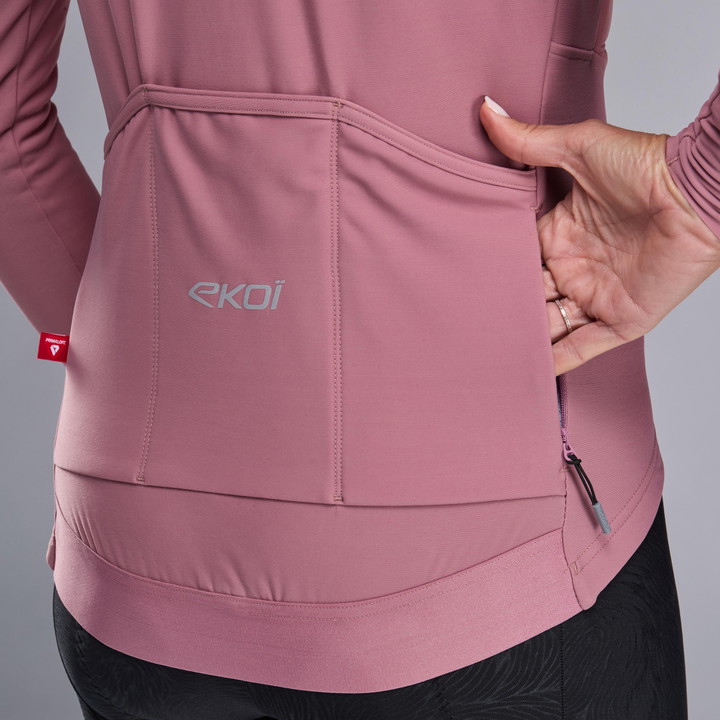 Veste thermique femme EKOI Perf ELEGANCE PRIMALOFT® Rose