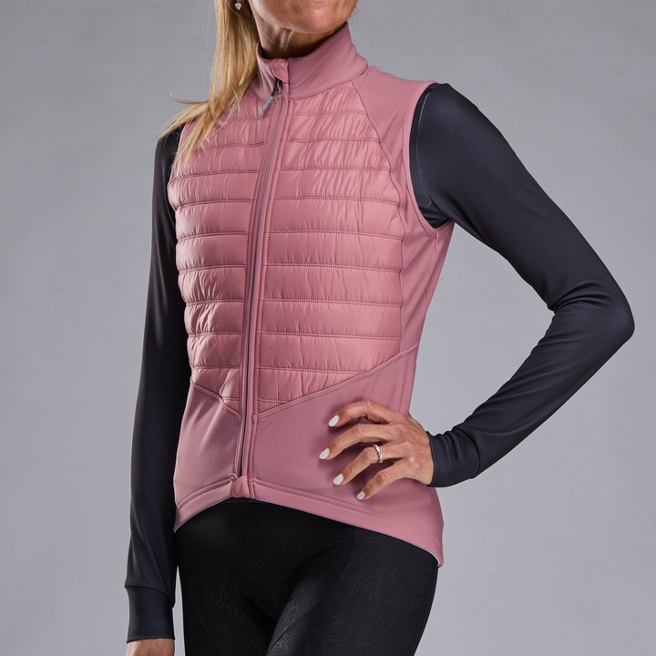GILET THERMIQUE Femme EKOI PERF ELEGANCE Rose