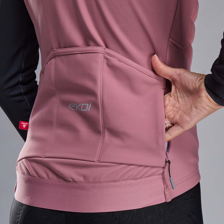 GILET THERMIQUE Femme EKOI PERF ELEGANCE Rose