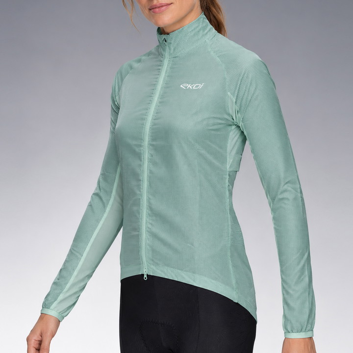 VESTE COUPE-VENT Femme EKOI PERF AIRSHELL Sauge
