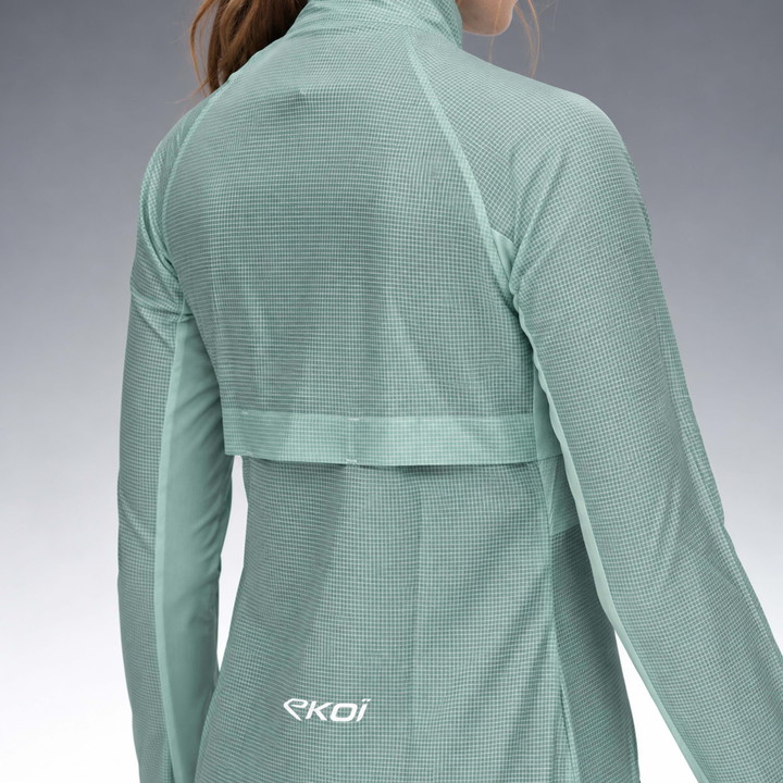 VESTE COUPE-VENT Femme EKOI PERF AIRSHELL Sauge