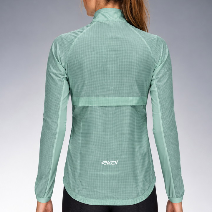 VESTE COUPE-VENT Femme EKOI PERF AIRSHELL Sauge