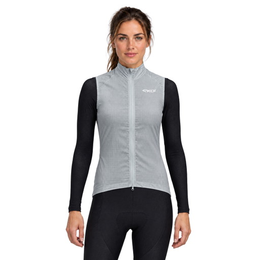 DAMEN-WINDWESTE EKOI PERF AIRSHELL Grau