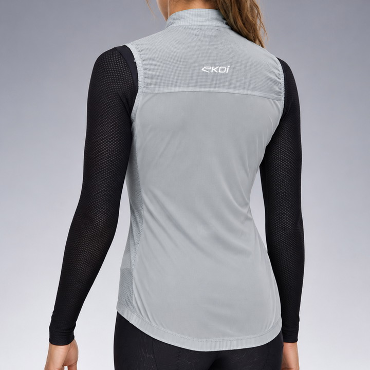 DAMEN-WINDWESTE EKOI PERF AIRSHELL Grau