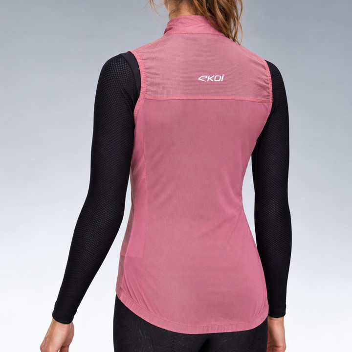 GILET COUPE-VENT Femme EKOI PERF AIRSHELL Rose