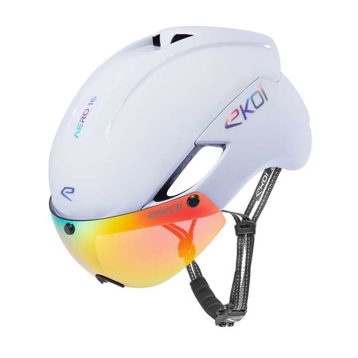 Casque EKOI Perf AERO16 LTD Elegance Blanc