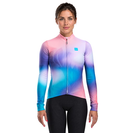 Dames wielershirt EKOI PERF ABSTRACT Koraal