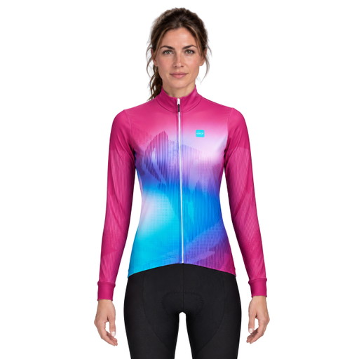 Thermische jas dames  PERF EKOI ABSTRACT Magenta