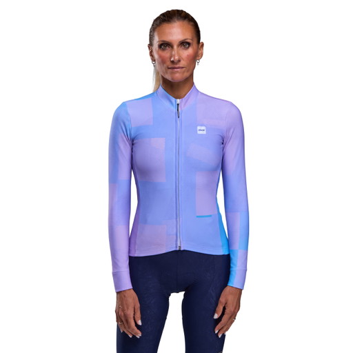 Damesfietsshirt met lange mouwen EKOI Perf BOLD Lila