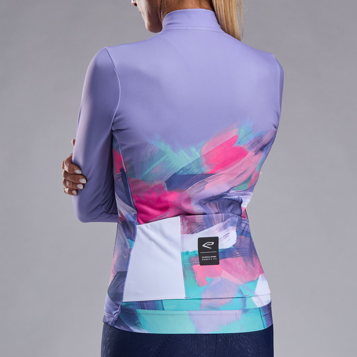 MAILLOT MANCHES LONGUES Femme EKOI PERF PAINTED Lilas